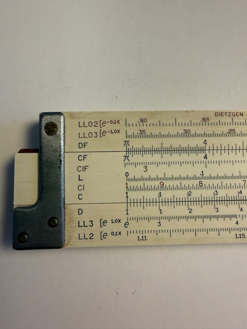 Vintage Dietzgen Engineering Slide Rule with Original Leather Case – Made in USA - Picture 3 of 16
